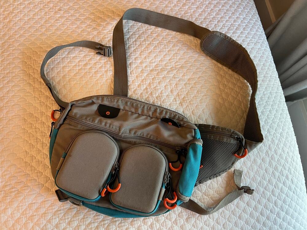 World Wide Sportsman adventure 1 Sling Pack fishing small backpack bag tackle
